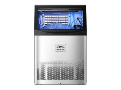 Acessório Vinho E Bar* Máquina de Gelo SucceBuy Máquina de Gelo Comercial com Display LED, 40,82 kg/dia para Gastronomia