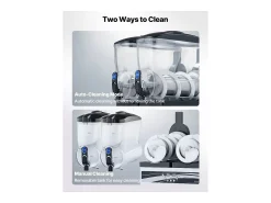 Máquina de Granito SucceBuy, 2 Reservatórios de 15 L, Aço Inoxidável, Distribuidor de Bebidas Geladas, para Casa, Restaurantes, Cafés, Bares^ Acessório Vinho E Bar