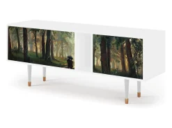 Móvel De Tv* Mueble de TV - 170х69х48 cm - T1 - Rain in the Oak Forest, Branco Bege