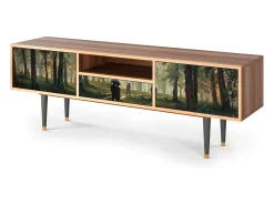 Mueble de TV - 170х59х41 cm - T6 - Rain in the Oak Forest, Nogueira^ Móvel De Tv