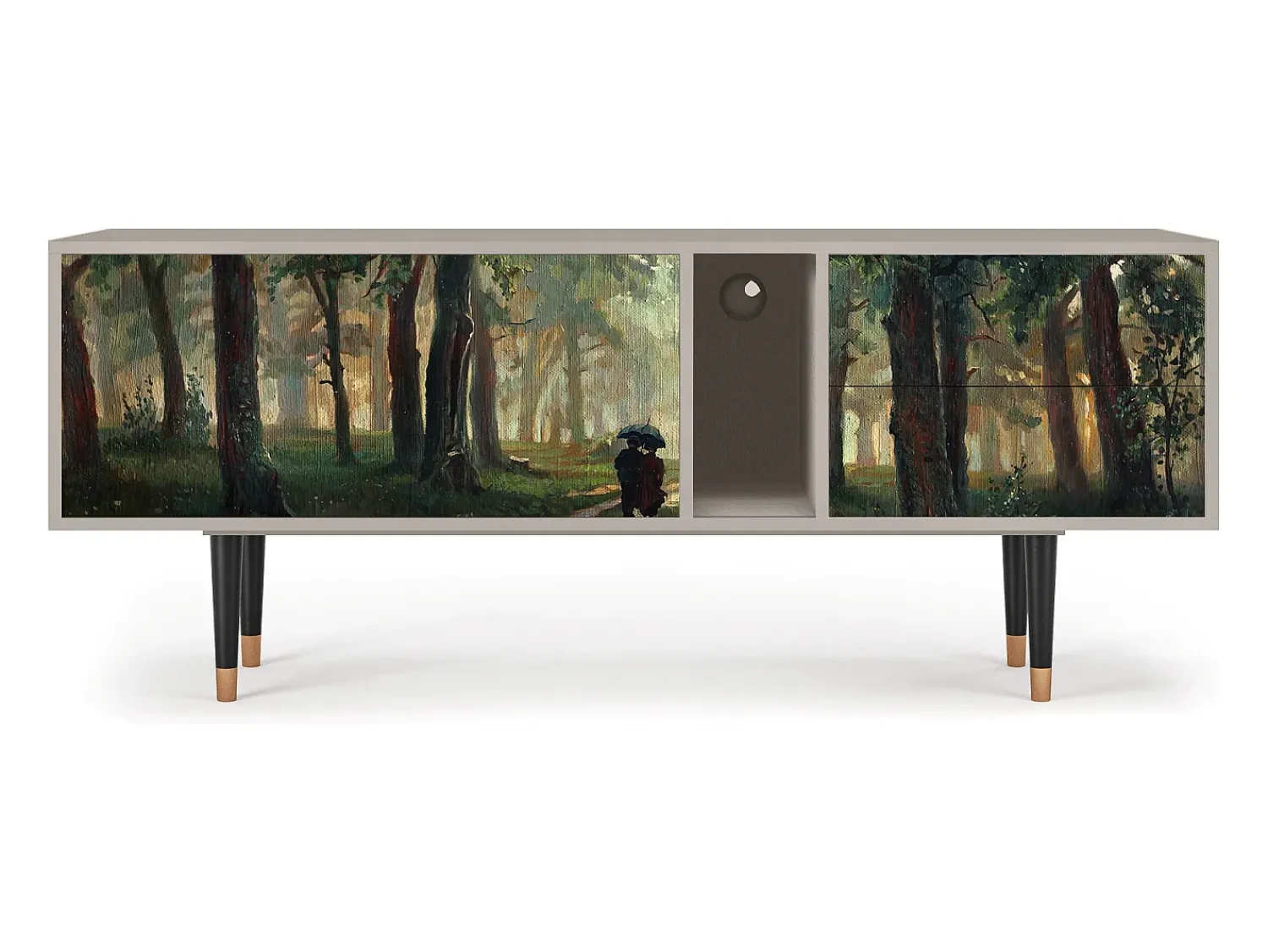 Mueble de TV - 170х69х48 cm - T1 - Rain in the Oak Forest, Areia^ Móvel De Tv