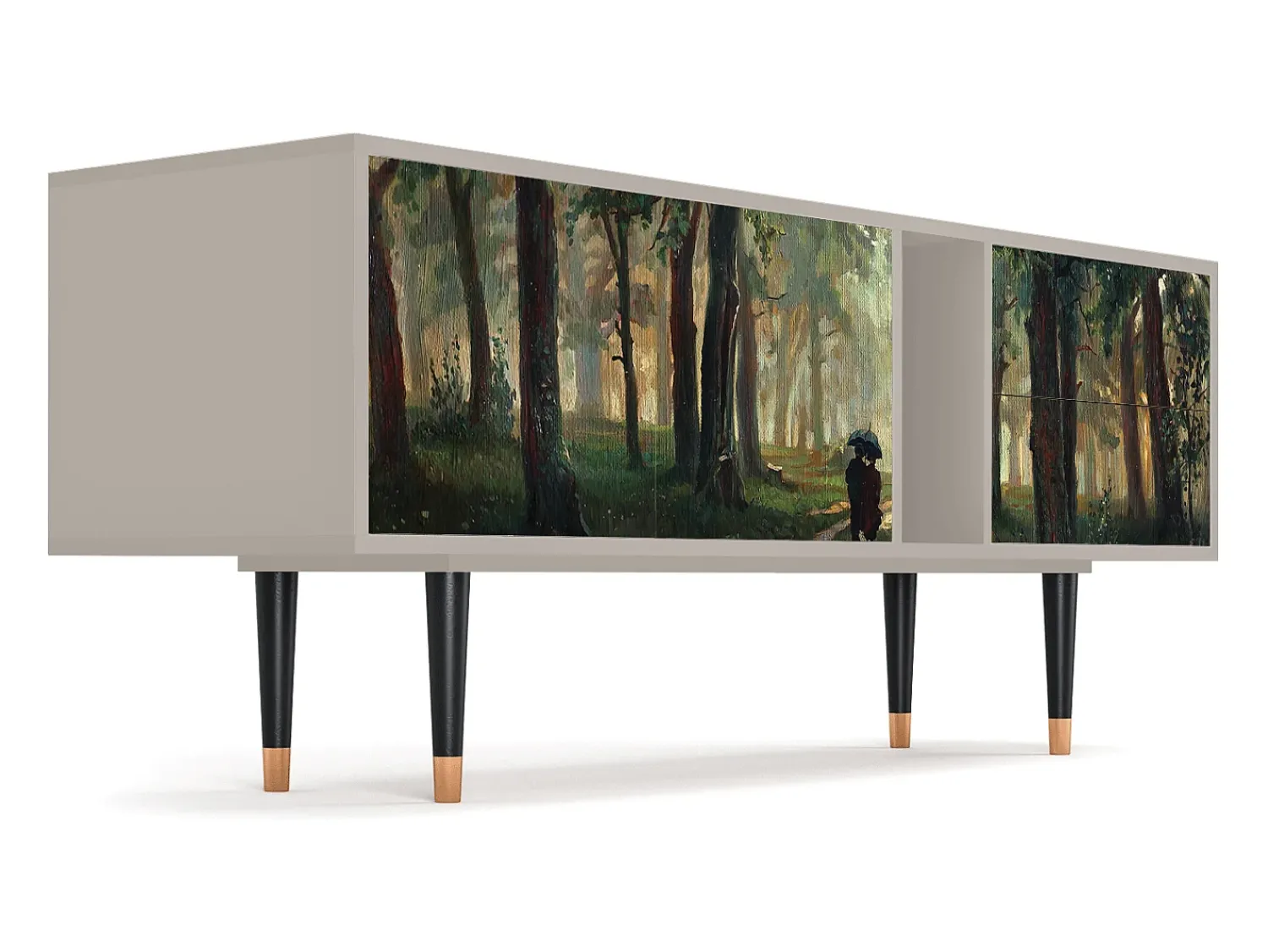 Mueble de TV - 170х69х48 cm - T1 - Rain in the Oak Forest, Areia^ Móvel De Tv