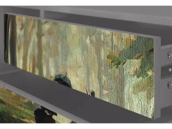 Móvel De Tv| Mueble de TV - 170х59х48 cm - T4 - Rain in the Oak Forest, Cinza Cinzento