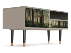Móvel De Tv| Mueble de TV - 115х59х48 cm - T3 - Rain in the Oak Forest, Areia Bege