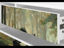 Mueble de TV - 170х59х48 cm - T4 - Rain in the Oak Forest, Branco^ Móvel De Tv