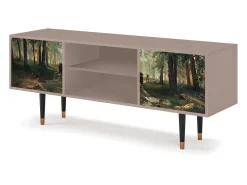 Móvel De Tv* Mueble de TV - 170х69х48 cm - T2 - Rain in the Oak Forest, Latte Bege