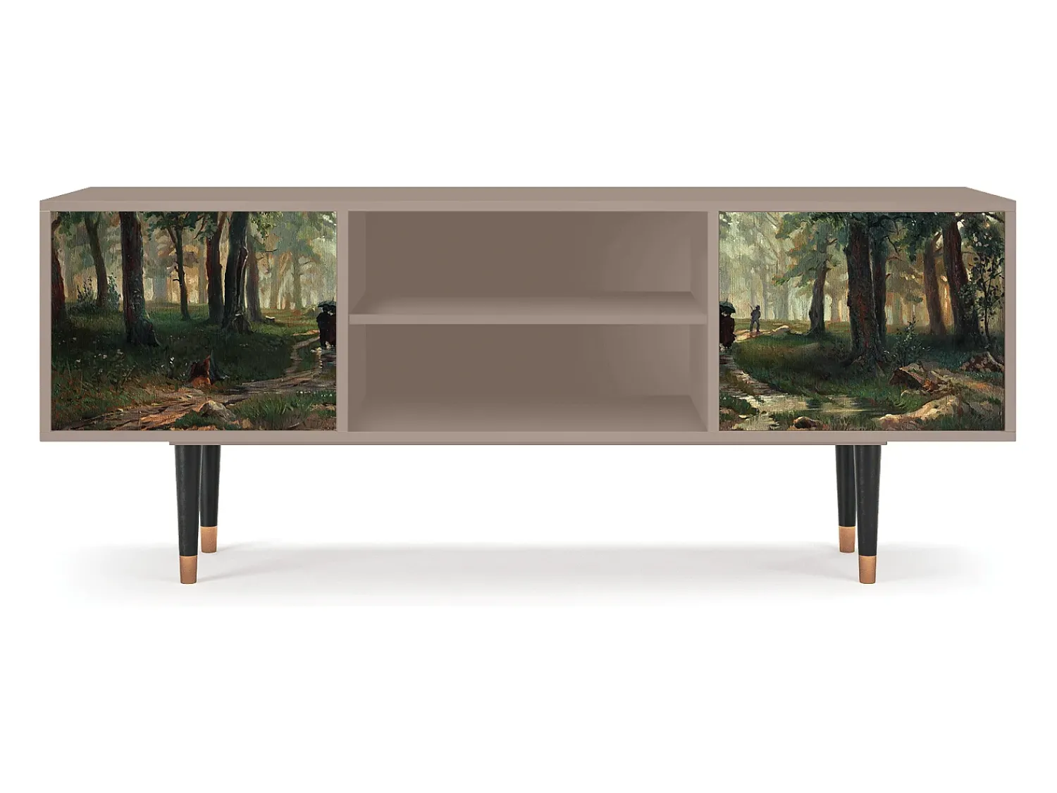 Móvel De Tv* Mueble de TV - 170х69х48 cm - T2 - Rain in the Oak Forest, Latte Bege