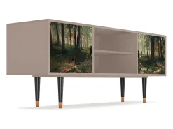 Móvel De Tv* Mueble de TV - 170х69х48 cm - T2 - Rain in the Oak Forest, Latte Bege