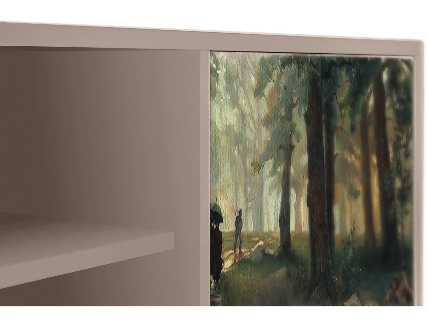 Móvel De Tv* Mueble de TV - 170х69х48 cm - T2 - Rain in the Oak Forest, Latte Bege