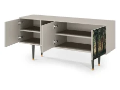 Clearance Mueble de TV - 150х69х41 cm - T5 - Rain in the Oak Forest, Areia Bege