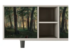 Clearance Mueble de TV - 150х69х41 cm - T5 - Rain in the Oak Forest, Areia Bege