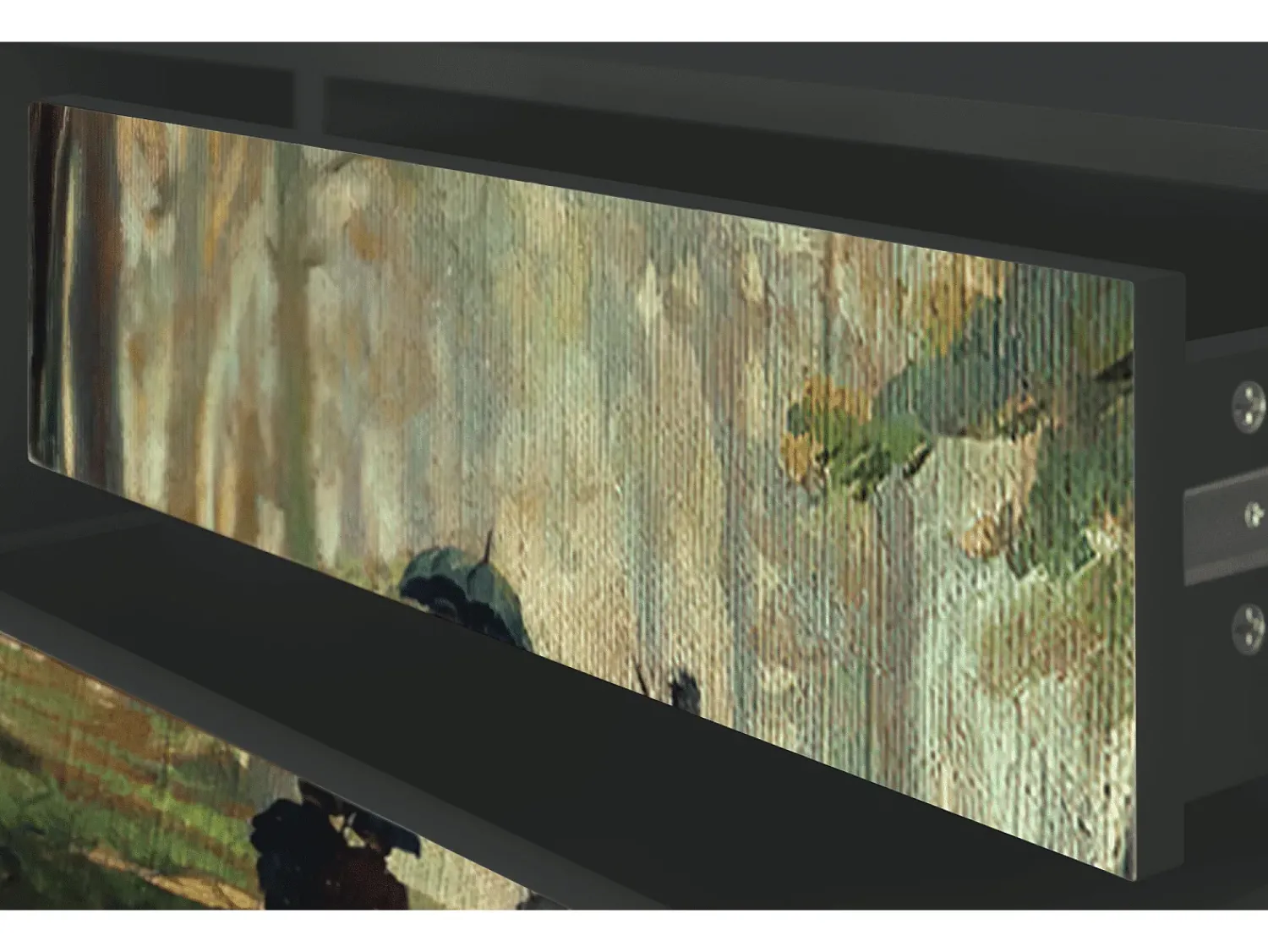 Mueble de TV - 170х59х48 cm - T4 - Rain in the Oak Forest, Antracite^ Móvel De Tv