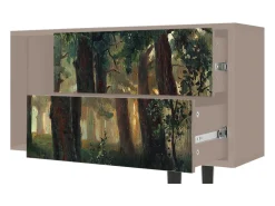 Móvel De Tv* Mueble de TV - 170х69х48 cm - T1 - Rain in the Oak Forest, Latte Bege