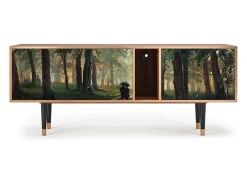 Móvel De Tv| Mueble de TV - 170х69х48 cm - T1 - Rain in the Oak Forest, Nogueira Castanho