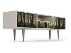 Mueble de TV - 170х59х41 cm - T6 - Rain in the Oak Forest, Areia Bege