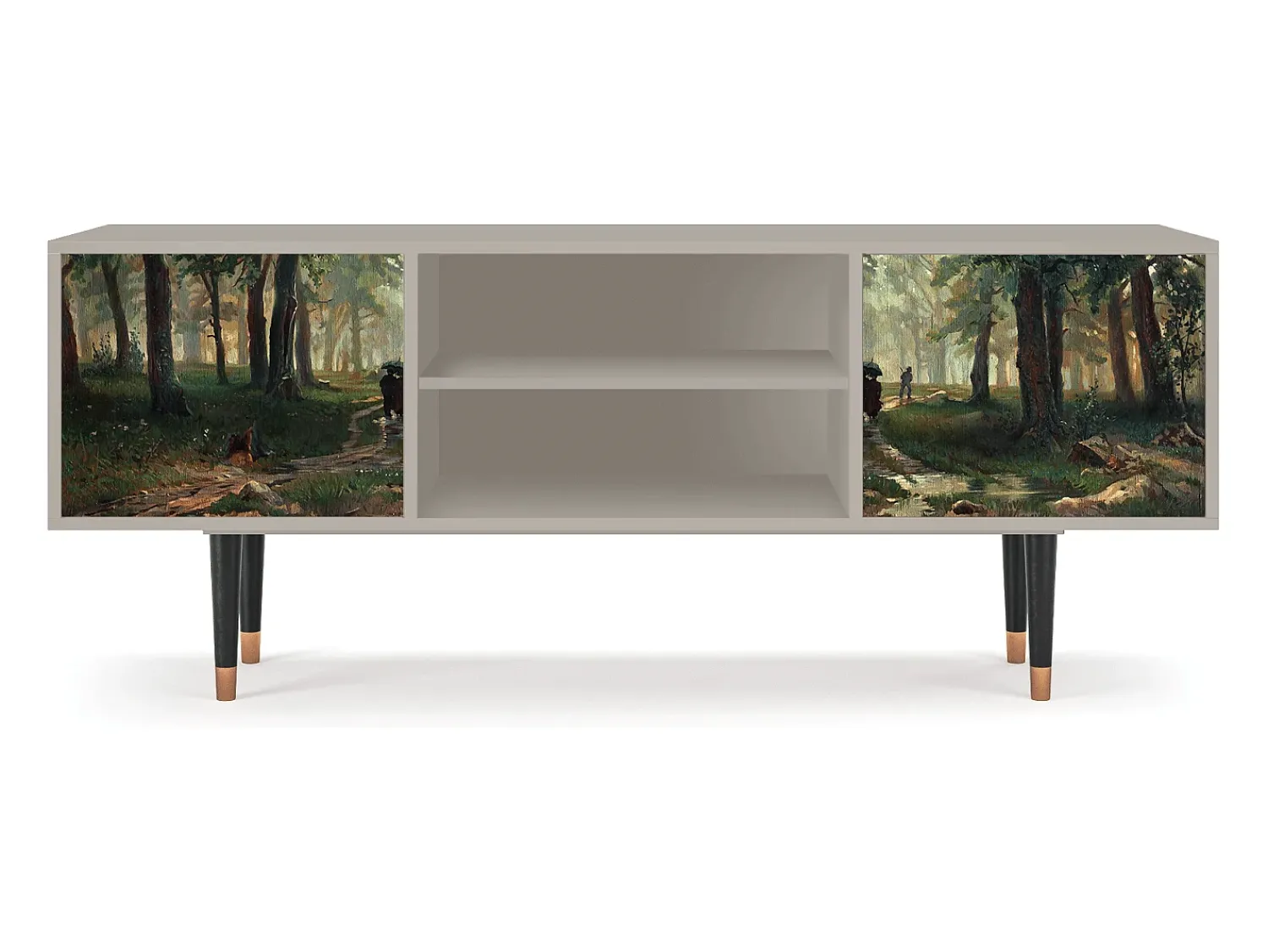 Hot Mueble de TV - 170х69х48 cm - T2 - Rain in the Oak Forest, Areia Bege