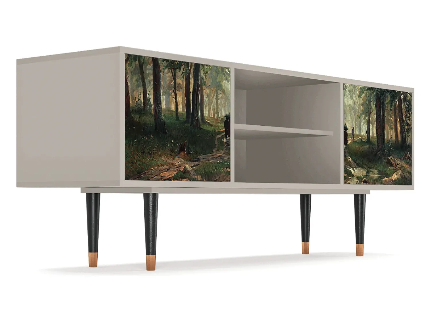 Hot Mueble de TV - 170х69х48 cm - T2 - Rain in the Oak Forest, Areia Bege