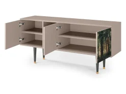 Outlet Mueble de TV - 150х69х41 cm - T5 - Rain in the Oak Forest, Latte Bege