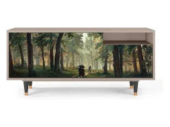 Mueble de TV - 125х56х41 cm - T7 - Rain in the Oak Forest, Latte^ Móvel De Tv