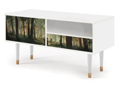 Mueble de TV - 115х59х48 cm - T3 - Rain in the Oak Forest, Branco Bege