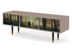 Mueble de TV - 170х59х48 cm - T4 - Rain in the Oak Forest, Latte^ Móvel De Tv