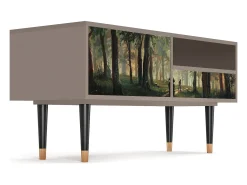Mueble de TV - 115х59х48 cm - T3 - Rain in the Oak Forest, Latte^ Móvel De Tv