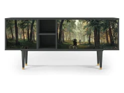 Mueble de TV - 150х69х41 cm - T5 - Rain in the Oak Forest, Antracite^ Móvel De Tv