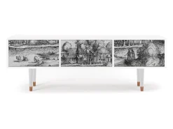 Outlet Mueble de TV - 170х59х48 cm - T4 - A Pond, Branco Bege