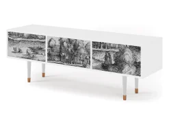 Outlet Mueble de TV - 170х59х48 cm - T4 - A Pond, Branco Bege