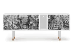 Móvel De Tv* Mueble de TV - 170х69х48 cm - T1 - A Pond, Branco Bege