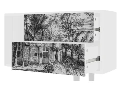 Móvel De Tv* Mueble de TV - 170х69х48 cm - T1 - A Pond, Branco Bege