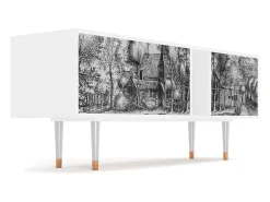 Móvel De Tv* Mueble de TV - 170х69х48 cm - T1 - A Pond, Branco Bege