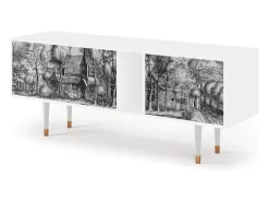 Móvel De Tv* Mueble de TV - 170х69х48 cm - T1 - A Pond, Branco Bege