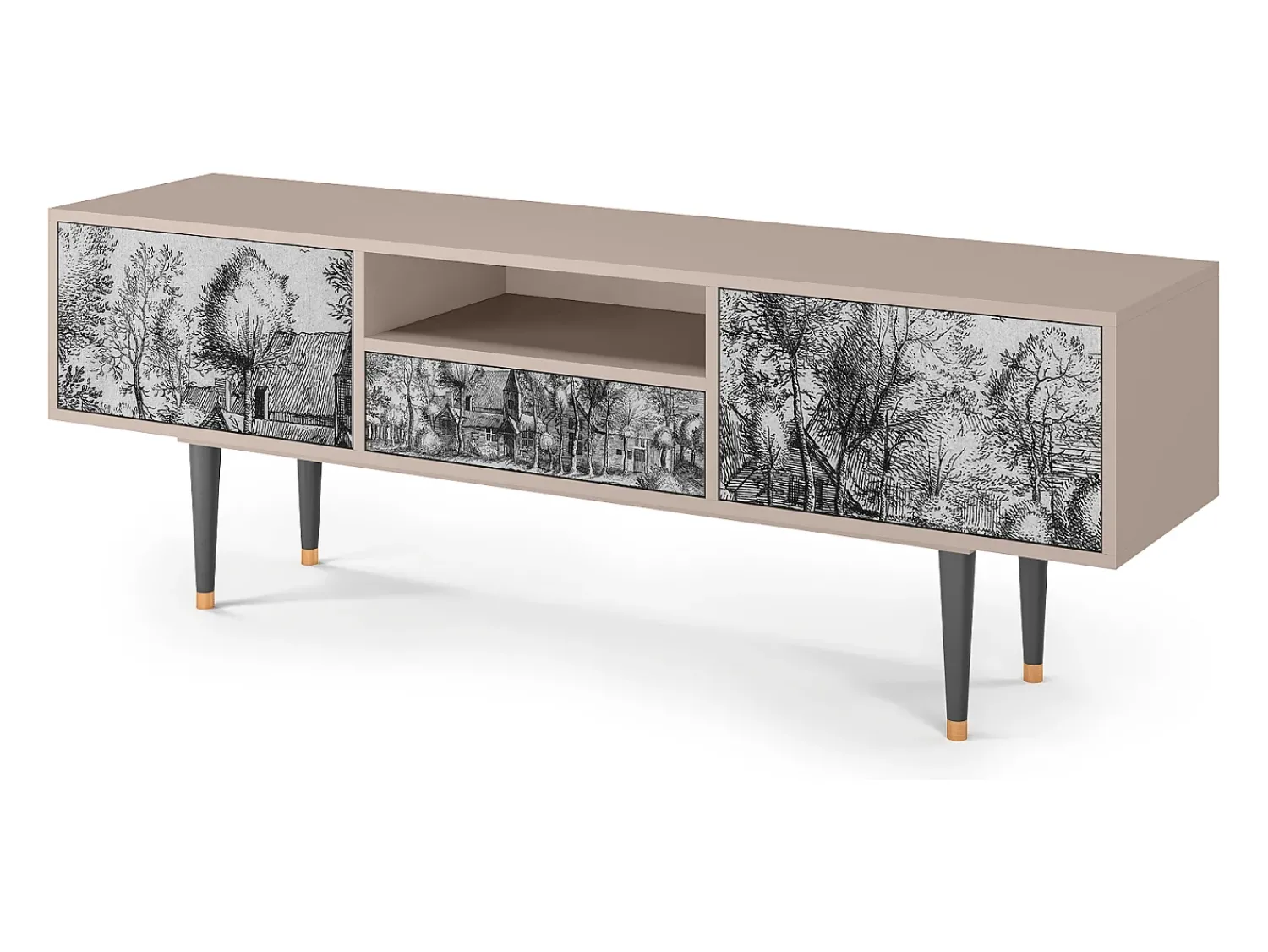 Mueble de TV - 170х59х41 cm - T6 - A Pond, Areia^ Móvel De Tv