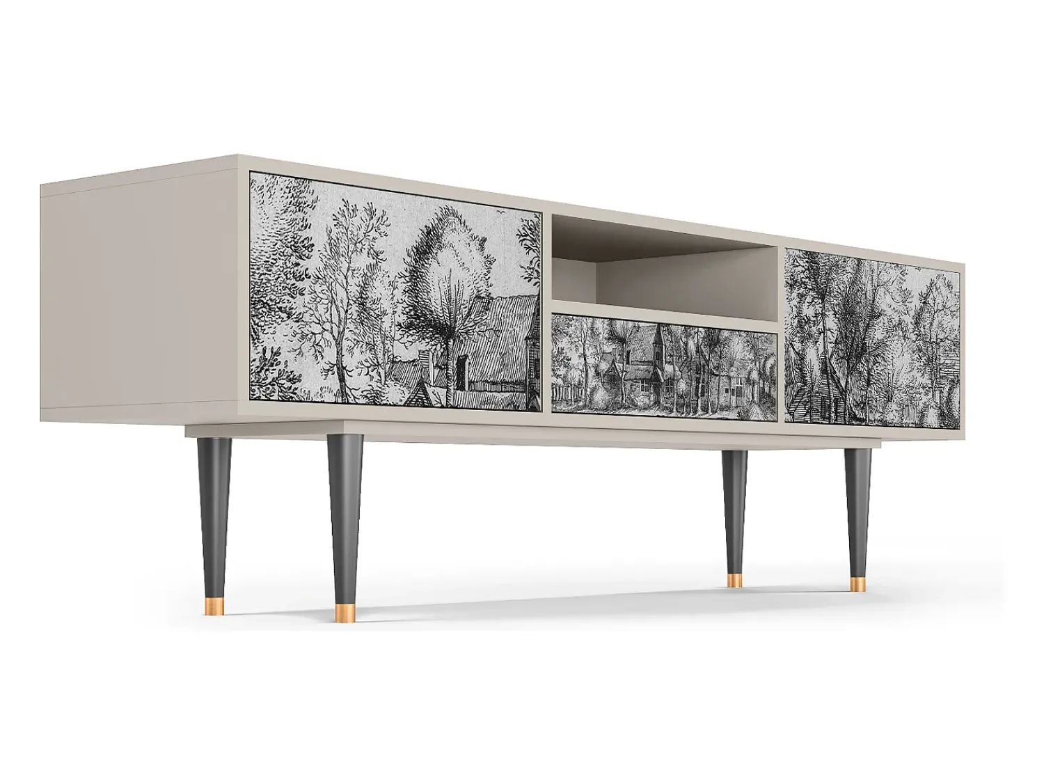 Mueble de TV - 170х59х41 cm - T6 - A Pond, Areia^ Móvel De Tv