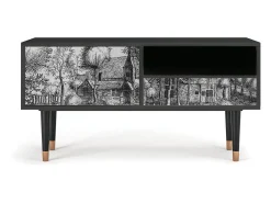 Mueble de TV - 115х59х48 cm - T3 - A Pond, Antracite^ Móvel De Tv