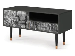 Mueble de TV - 115х59х48 cm - T3 - A Pond, Antracite^ Móvel De Tv