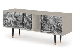 Móvel De Tv| Mueble de TV - 170х69х48 cm - T1 - A Pond, Areia Bege