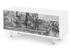 Online Mueble de TV - 125х56х41 cm - T7 - A Pond, Branco Bege
