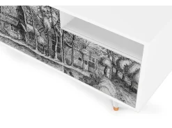 Online Mueble de TV - 125х56х41 cm - T7 - A Pond, Branco Bege