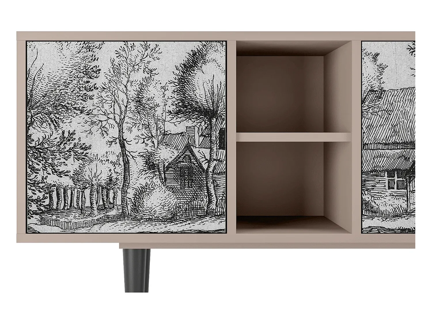 Móvel De Tv* Mueble de TV - 150х69х41 cm - T5 - A Pond, Latte Bege