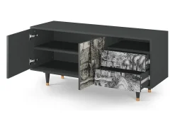 Móvel De Tv| Mueble de TV - 125х56х41 cm - T7 - A Pond, Antracite Cinza antracite