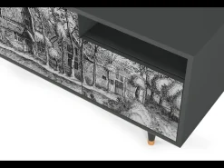 Móvel De Tv| Mueble de TV - 125х56х41 cm - T7 - A Pond, Antracite Cinza antracite