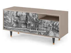 Móvel De Tv| Mueble de TV - 125х56х41 cm - T7 - A Pond, Latte Bege