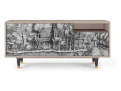 Móvel De Tv| Mueble de TV - 125х56х41 cm - T7 - A Pond, Latte Bege