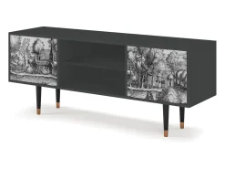 Móvel De Tv* Mueble de TV - 170х69х48 cm - T2 - A Pond, Antracite Cinza antracite