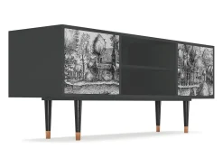 Móvel De Tv* Mueble de TV - 170х69х48 cm - T2 - A Pond, Antracite Cinza antracite