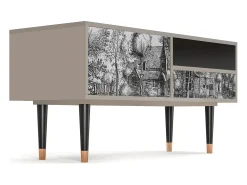 Discount Mueble de TV - 115х59х48 cm - T3 - A Pond, Areia Bege