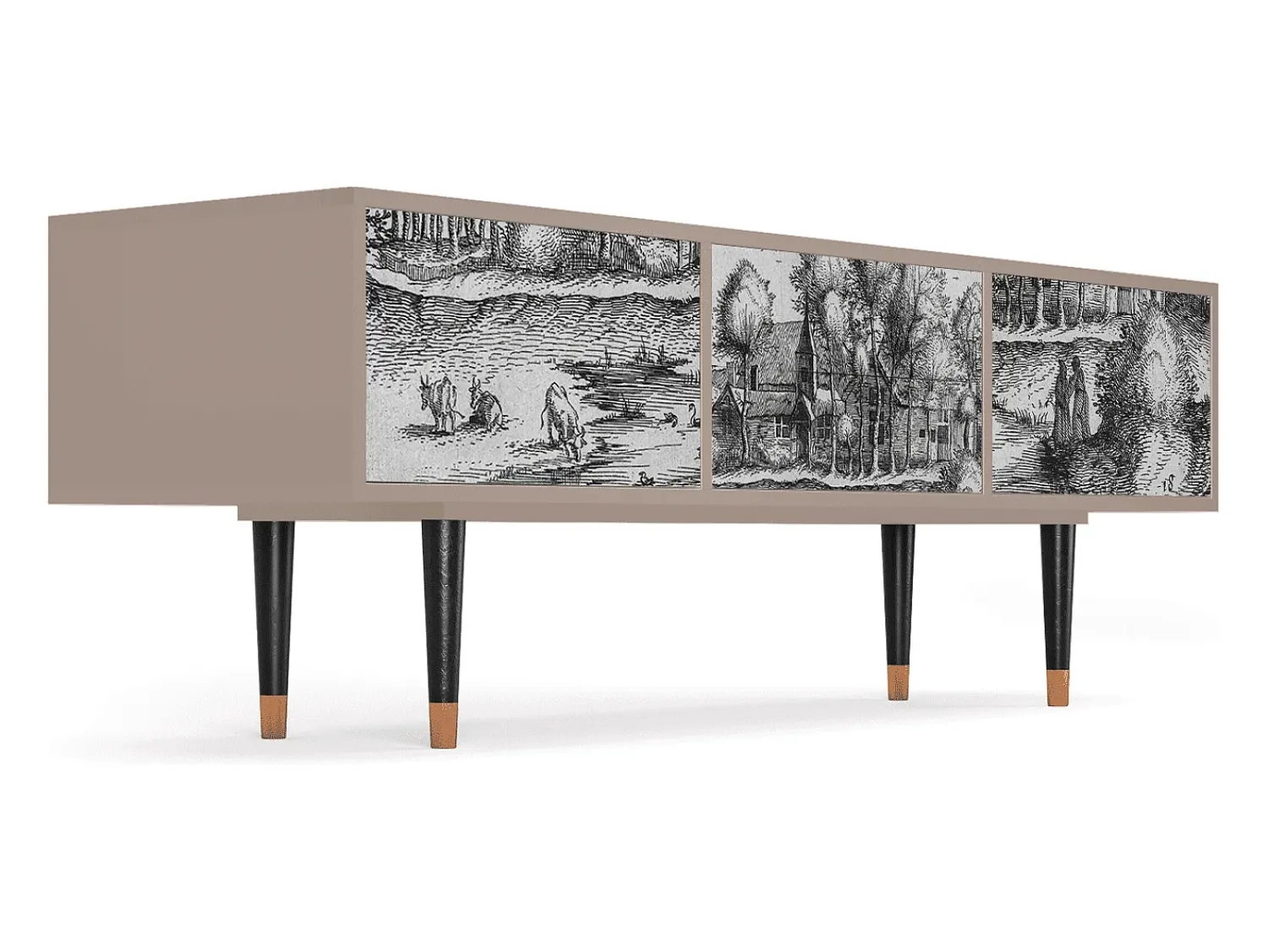 Móvel De Tv* Mueble de TV - 170х59х48 cm - T4 - A Pond, Latte Bege