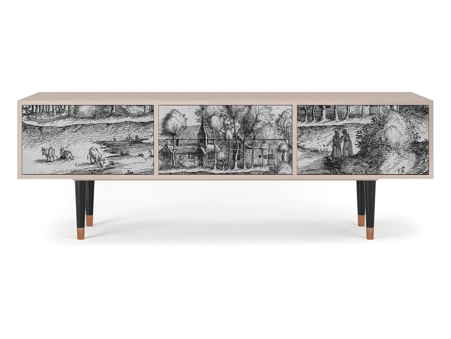 Móvel De Tv* Mueble de TV - 170х59х48 cm - T4 - A Pond, Latte Bege